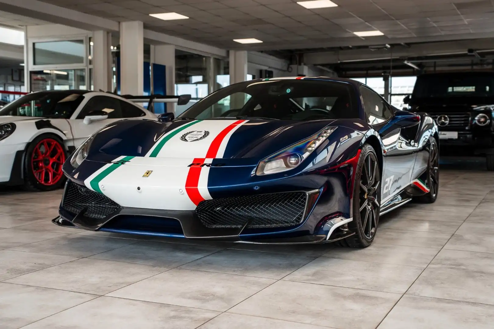 Ferrari 488 Piloti *Tailor Made *117km *NEW *STOCK Blu/Azzurro - 1