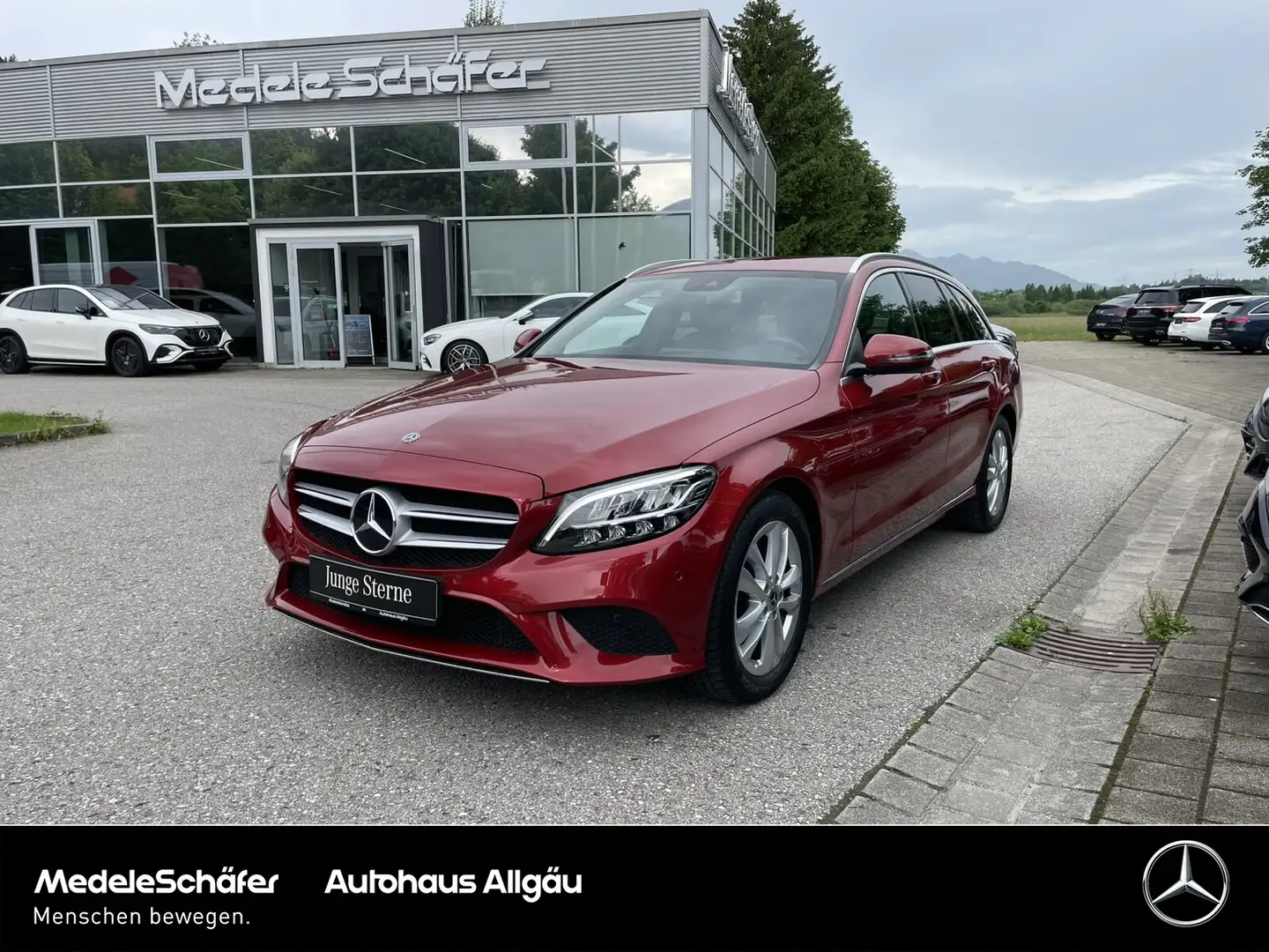 Mercedes-Benz C 180 C 180 T Avantgarde LED Kam Komfort-P. EHeck Ambi Rosso - 1