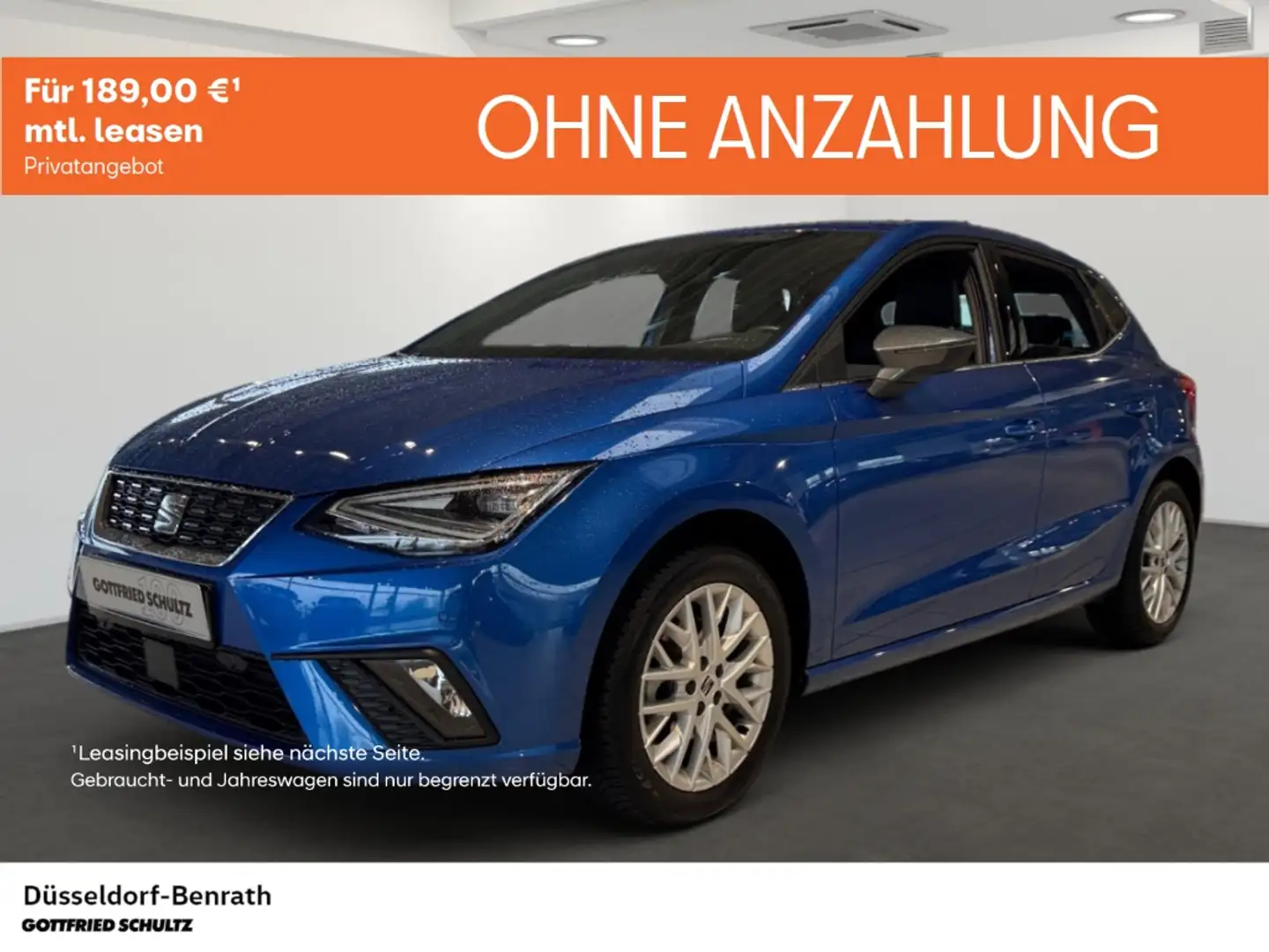 SEAT Ibiza Xcellence 1.0 TSI DSG Voll-LED Navi Einparkhilfe R Blau - 1