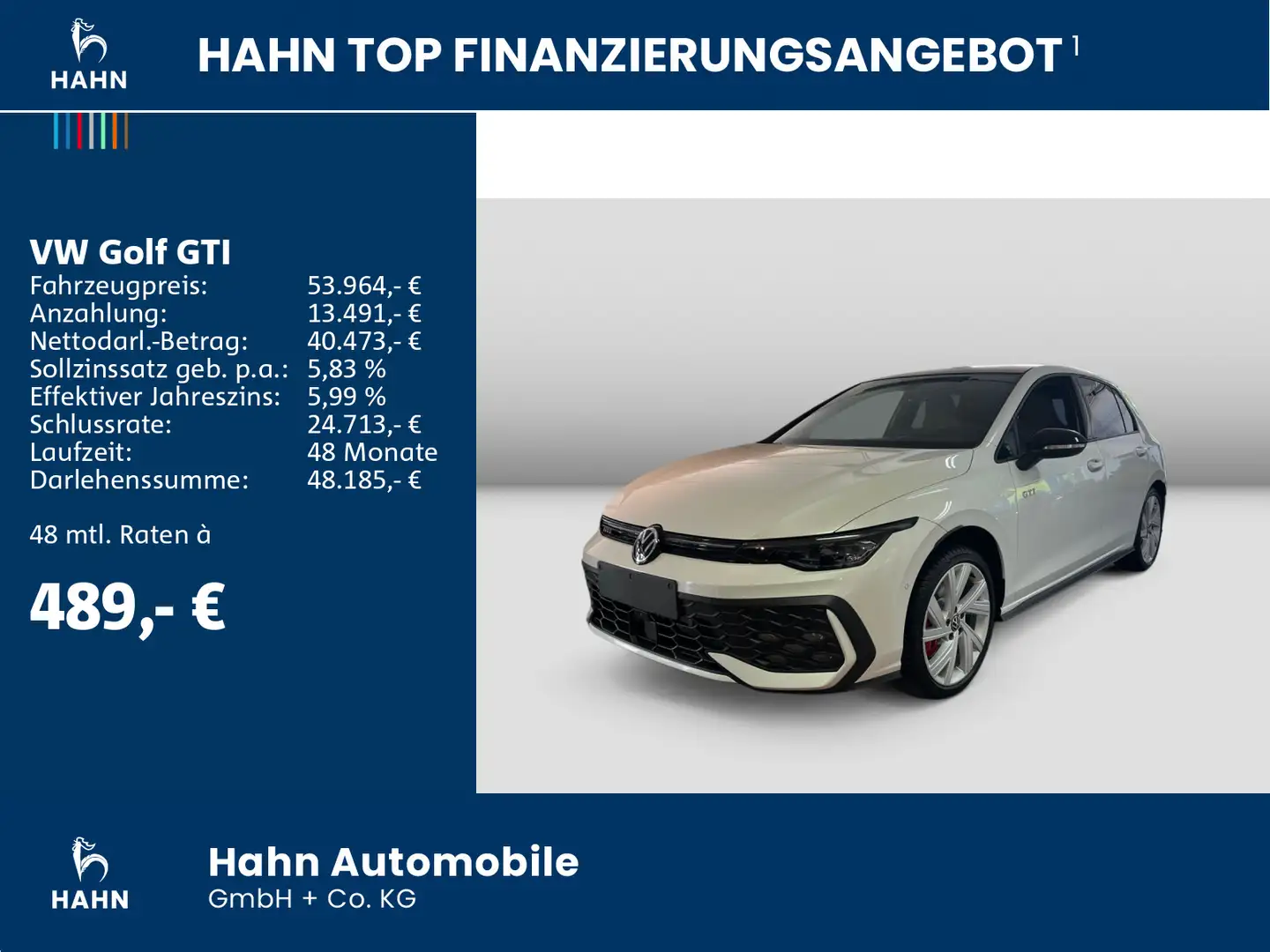 Volkswagen Golf GTI 2.0TSI DSG 265PS *LEDER*ACC*HUD*DCC* Weiß - 2