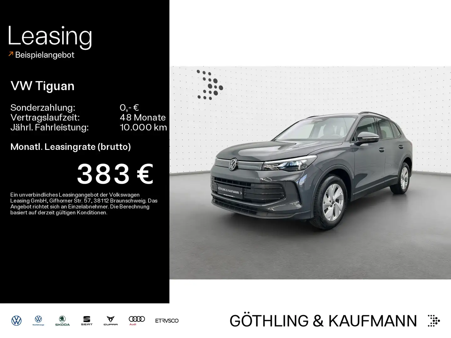 Volkswagen Tiguan 1.5 eTSI DSG *NAVI*AHK*KAM*ASG*SHZ*AllSea Gris - 1