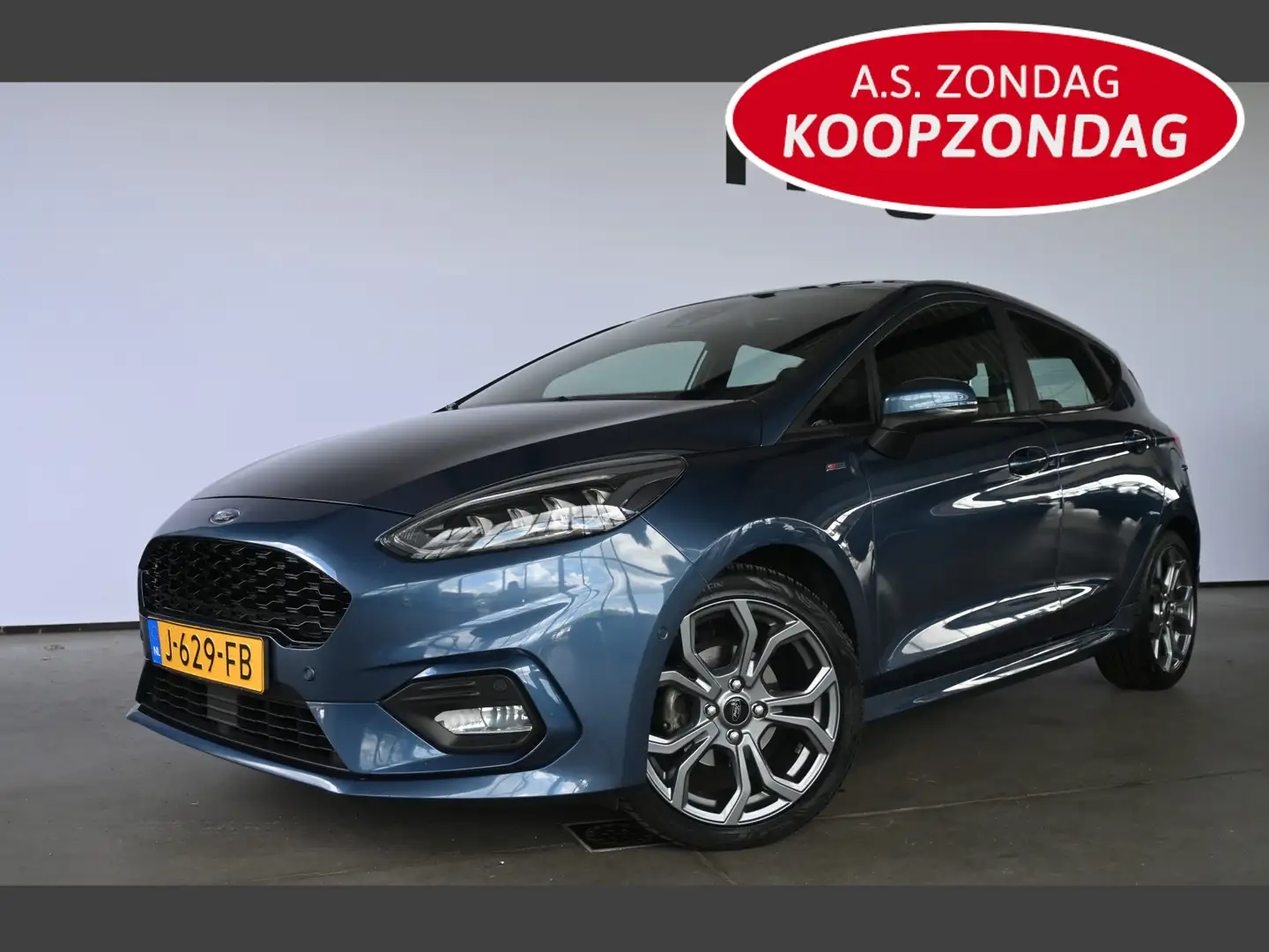 Ford Fiesta 1.0 EcoBoost ST-Line X Clima Navigatie LED Stoelve Blauw - 1