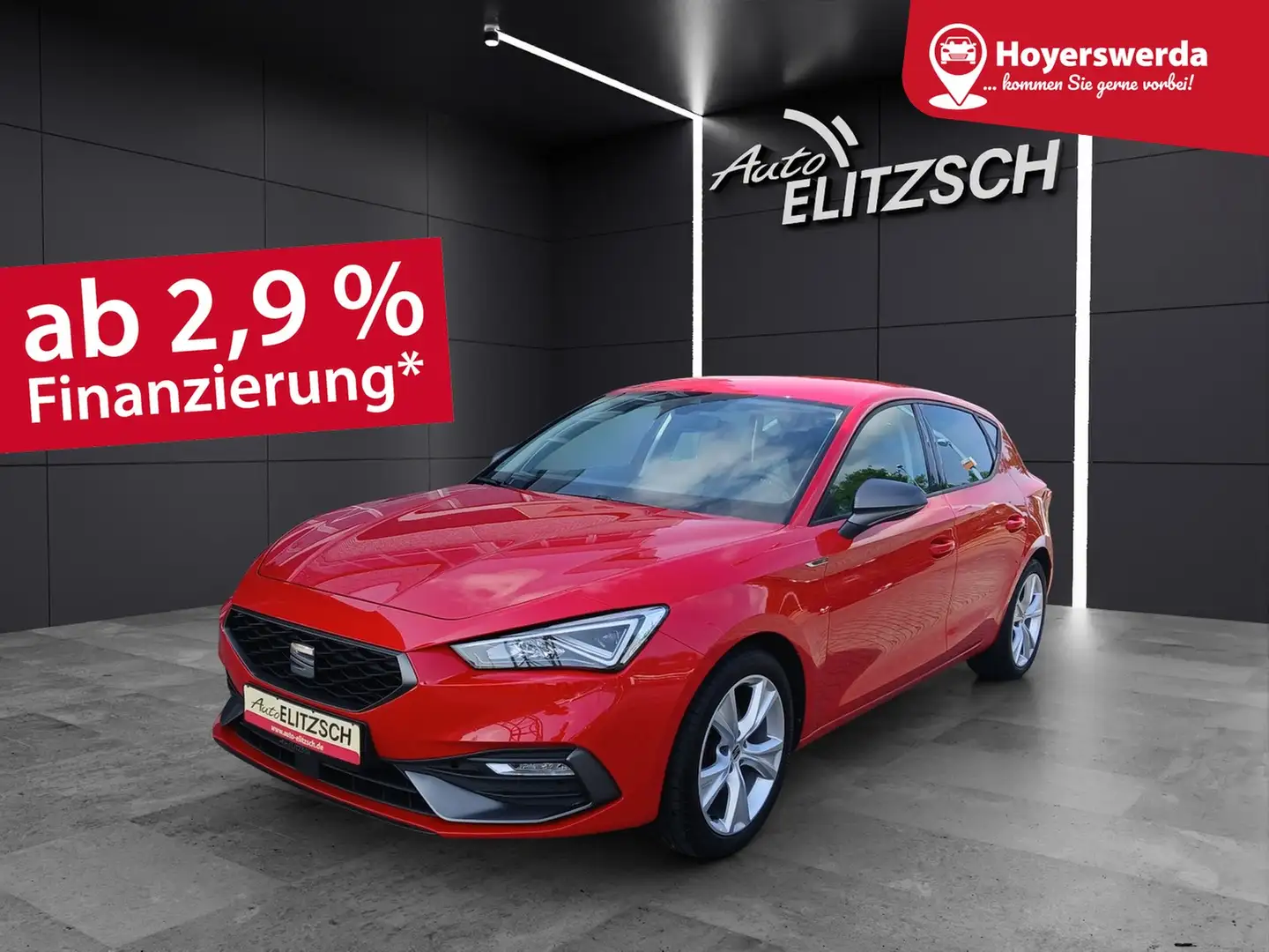 SEAT Leon TSI FR-Line LED NAVI SHZ AHK RFK GRA Rot - 1