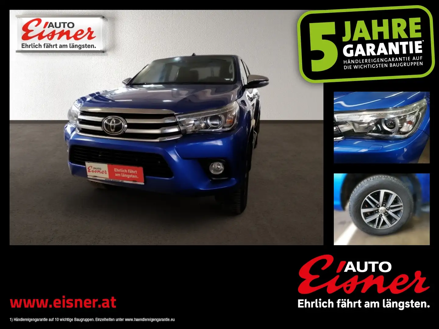 Toyota Hilux DK ACTIVE 4WD 24 D-4D A Doppelkabine Blau - 1