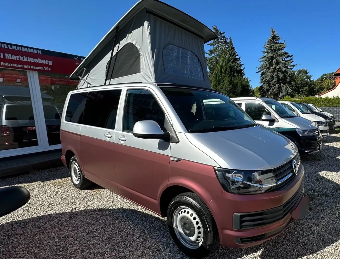 Volkswagen T6 California CAMPER *150PS *AUFSTELLDACH *NAVI *EURO-6 *AHK Violett - 2