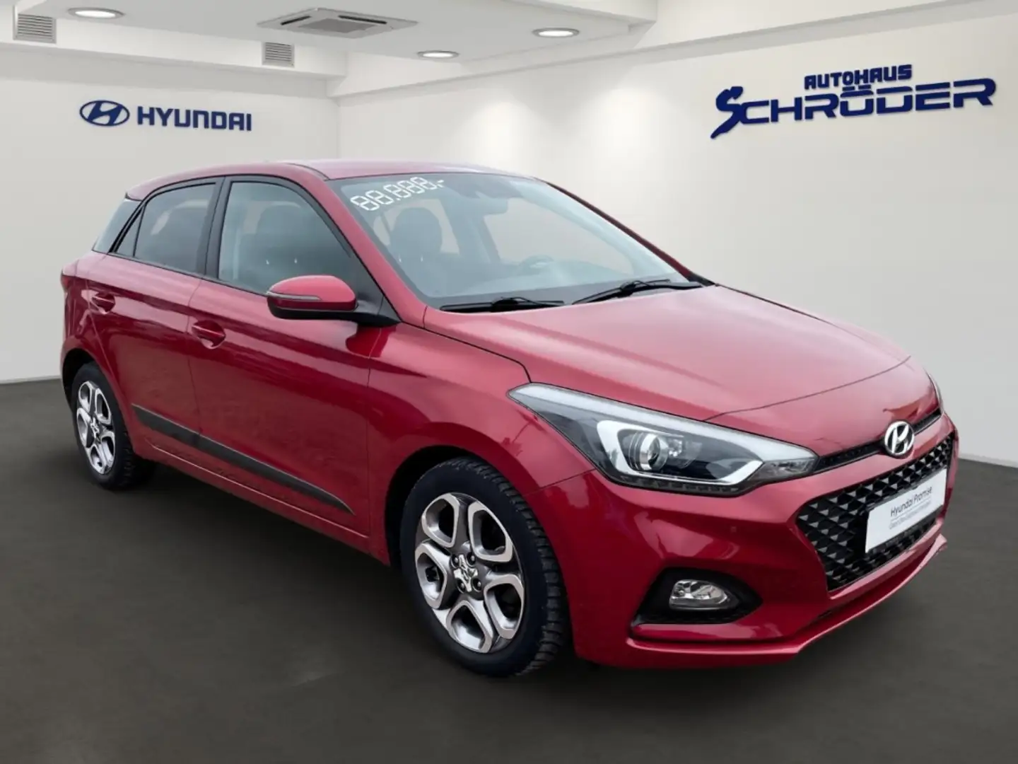 Hyundai i20 1.0T Style Allwetterreifen  Klimaautomatik    Kame Rot - 2