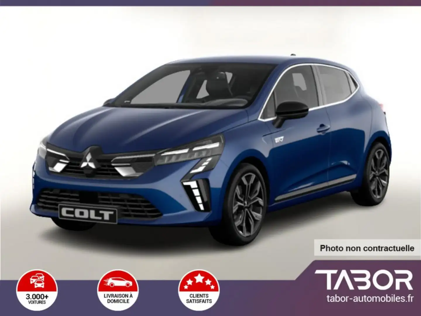 Mitsubishi Colt 1.6 HEV 143 GPS Bose ACC Radars Bleu - 1