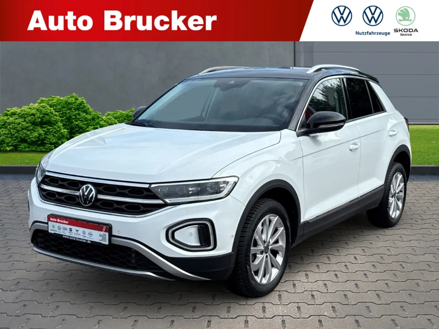 Volkswagen T-Roc Style 1.5 TSI+Anhängerkupplung+Anhängerstabilisier Weiß - 1