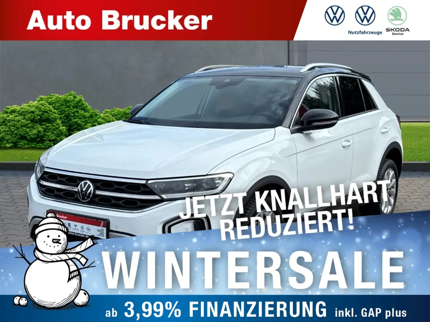 Volkswagen T-Roc Style 1.5 TSI+Anhängerkupplung+Anhängerstabilisier Weiß - 1