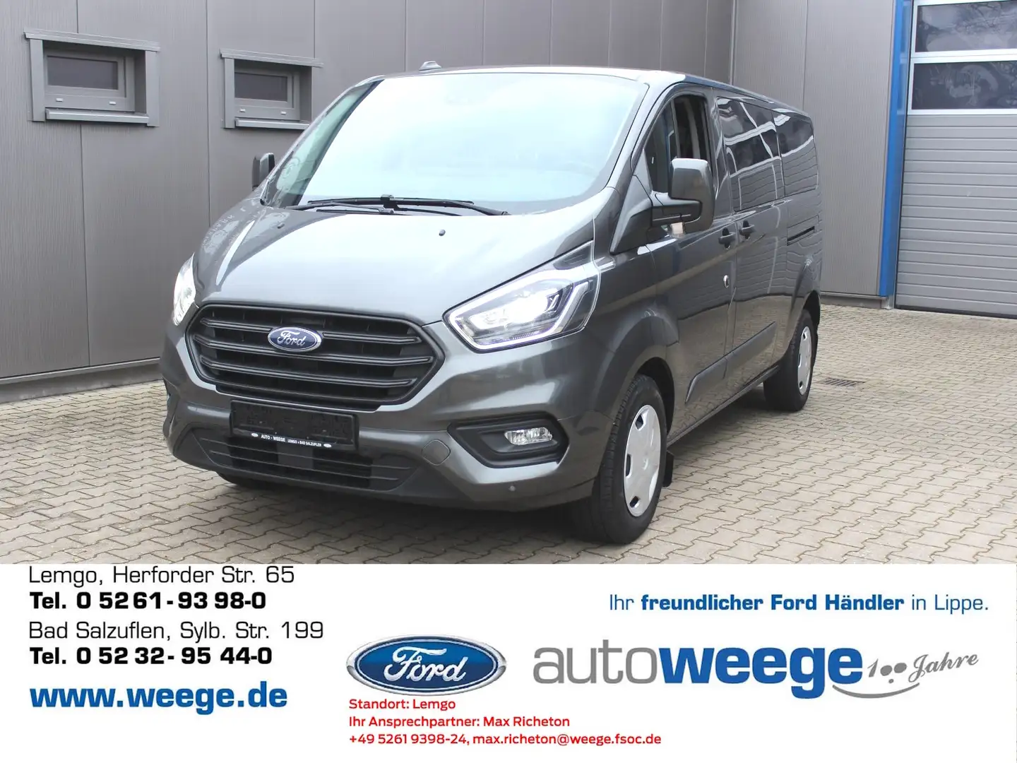 Ford Transit Custom Kombi 340 L2 Trend Gris - 1