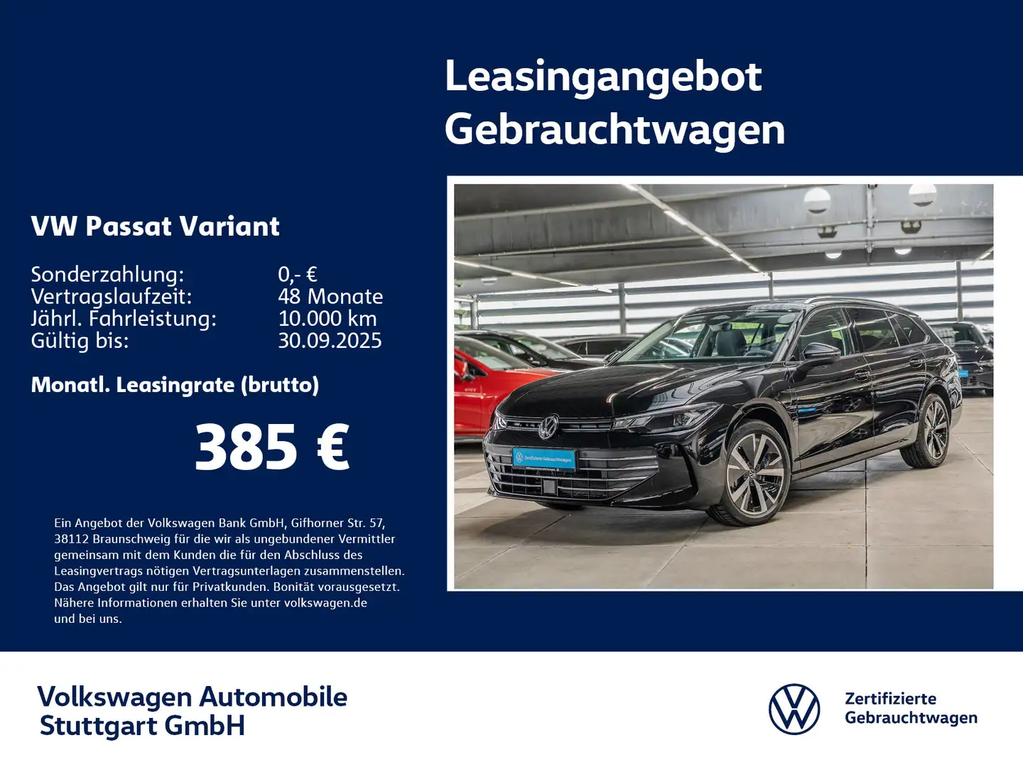 Volkswagen Passat Variant Business 1.5 TSI Hybrid DSG Navi Schwarz - 1