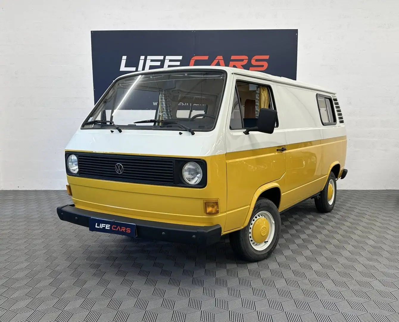 Volkswagen Transporter Transport Combi T3 (F24) 2.0 69ch 1980 aménagé 3 è Jaune - 1