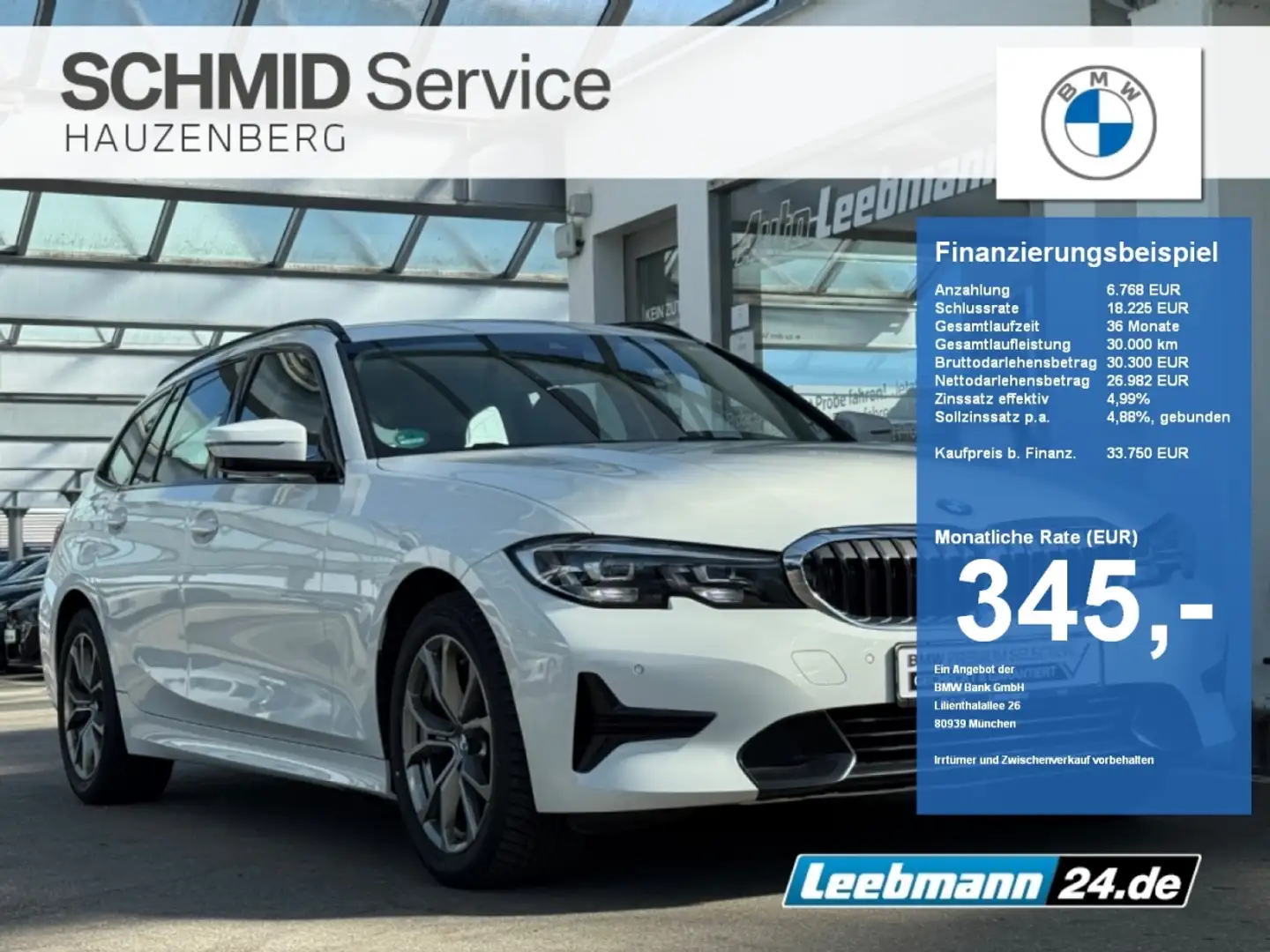 BMW 320 d xDrive Touring Sport Line 2 JAHRE GARANTIE Weiß - 1