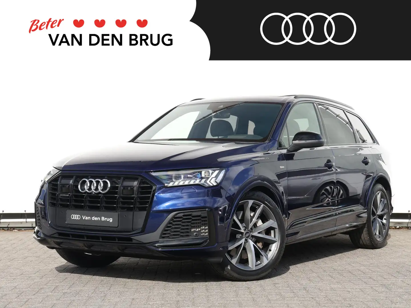 Audi Q7 55 TFSI e quattro Pro Line S 381pk | Pano | B&O | Blauw - 1