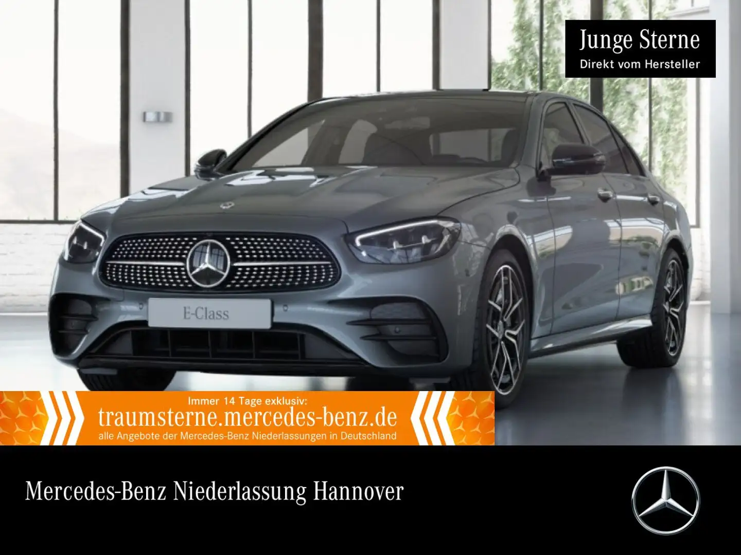 Mercedes-Benz E 300 e 4M AMG+NIGHT+PANO+360+LED+FAHRASS+19"+9G Grau - 1