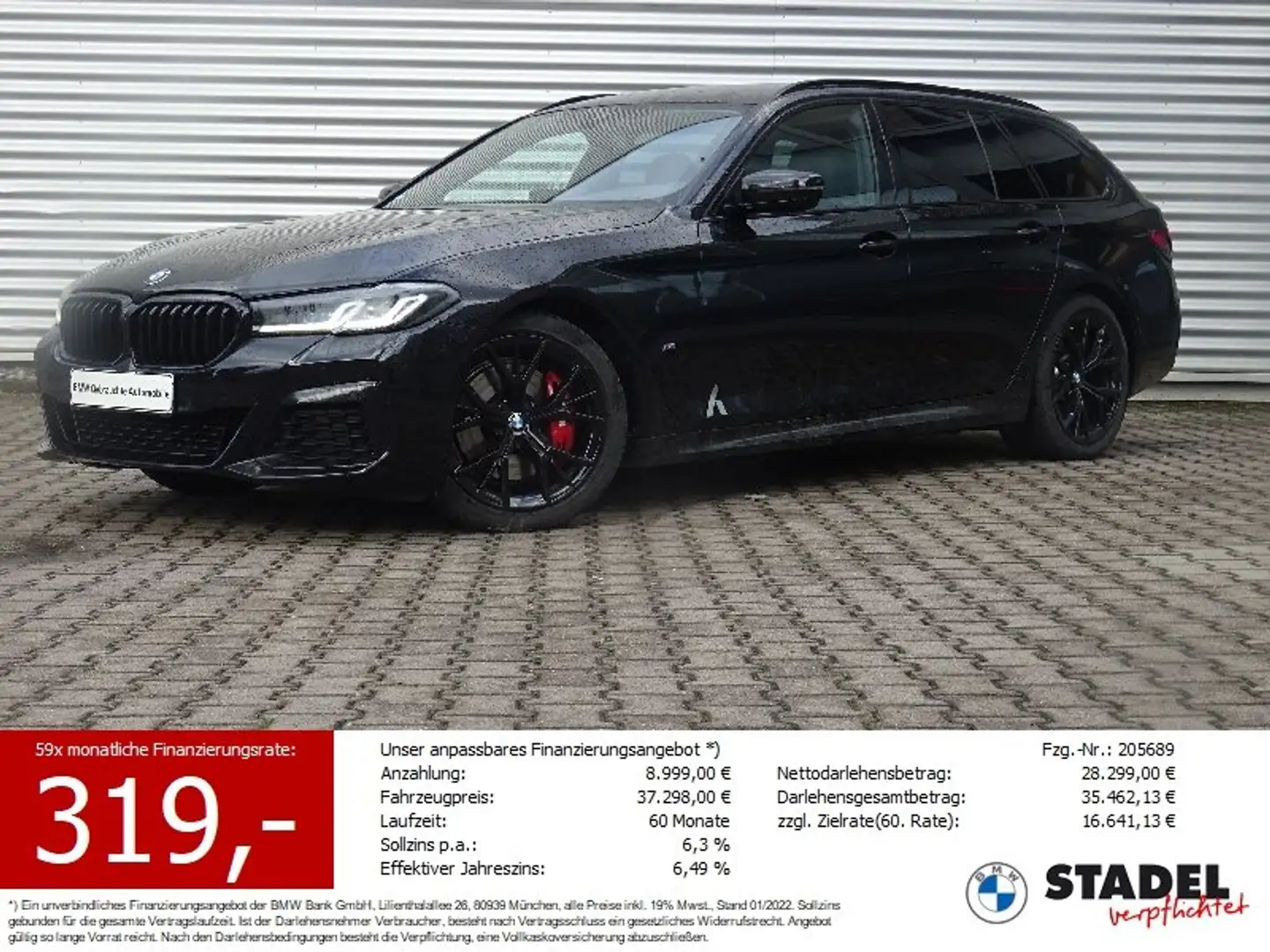 BMW 520 d Tour. M Sport Pro adLED Kamera HiFi-h/k AHK Noir - 1