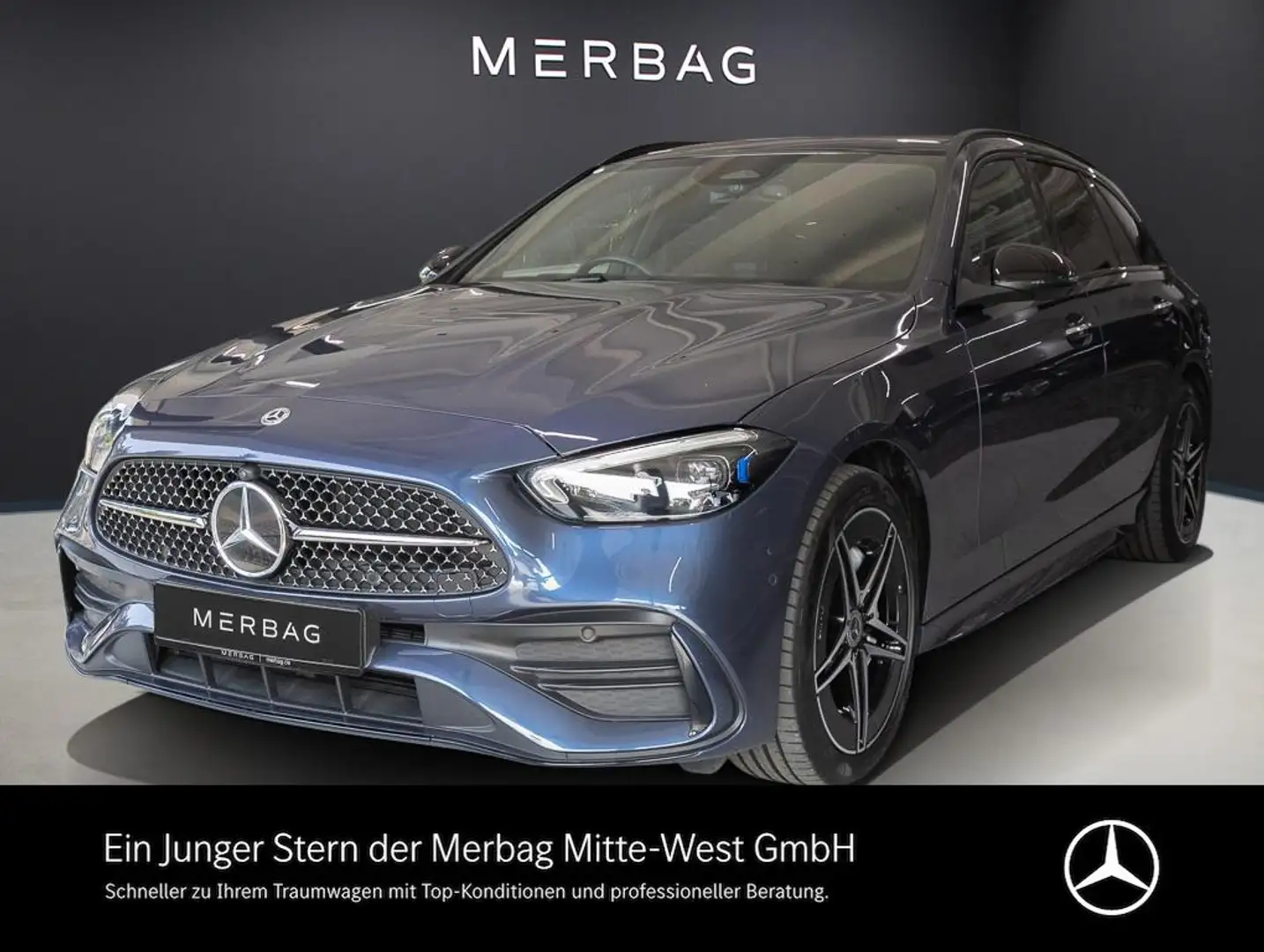 Mercedes-Benz C 300 e T-Modell Pano SpurW W-Paket S-Sitz LM Blau - 1