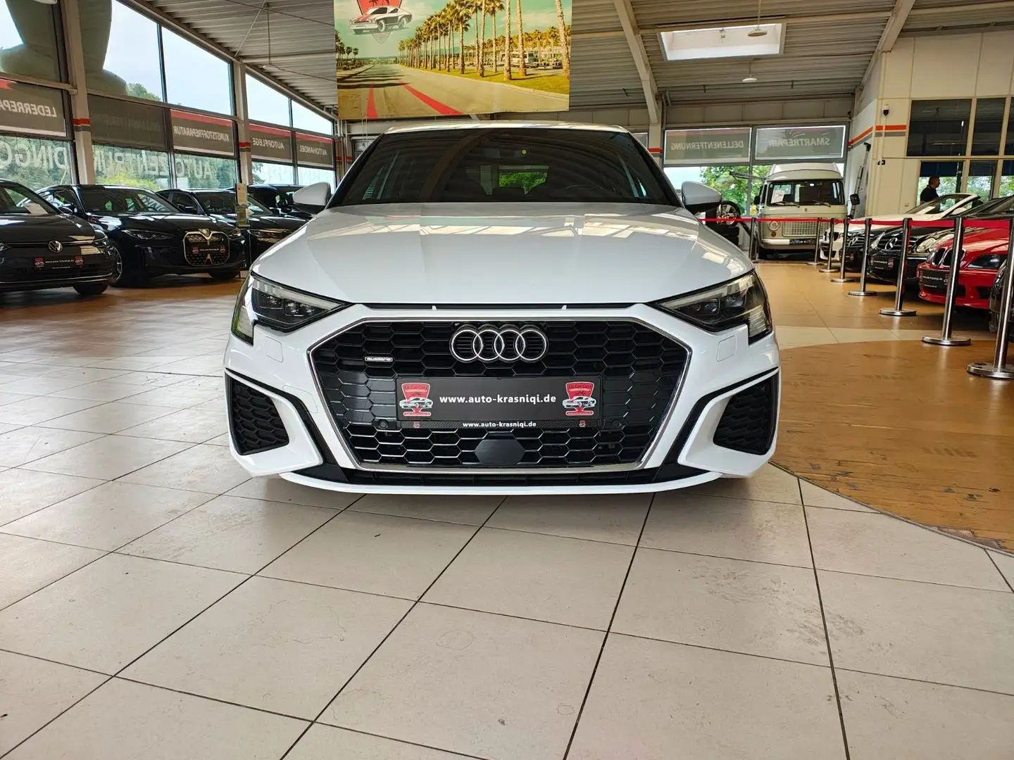 Audi A3 Sportback 40 TDI quattro S line Blanc - 2