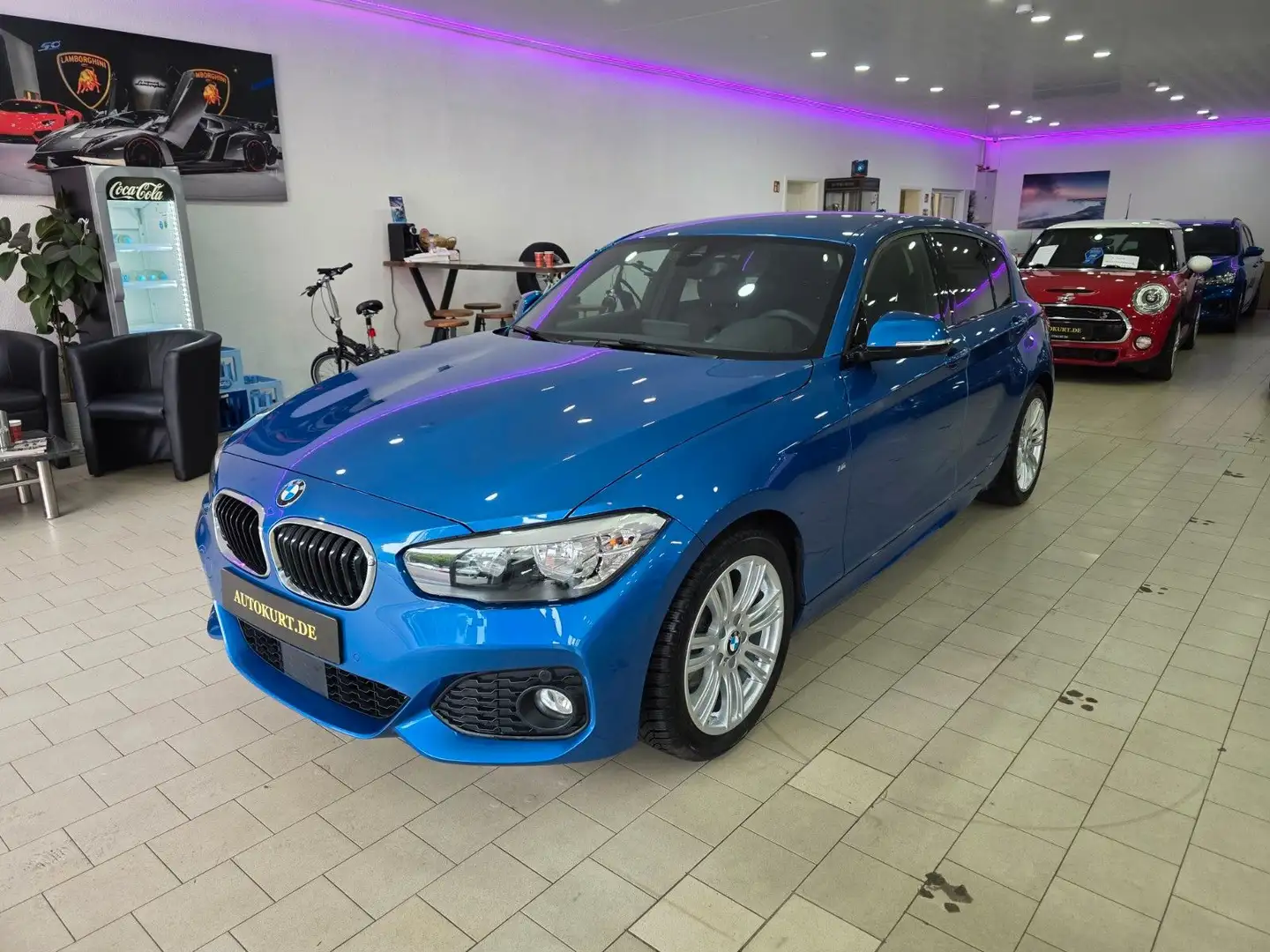 BMW 120 Baureihe 1 Lim. 5-trg. 120 d M Sport Navi Blau - 1