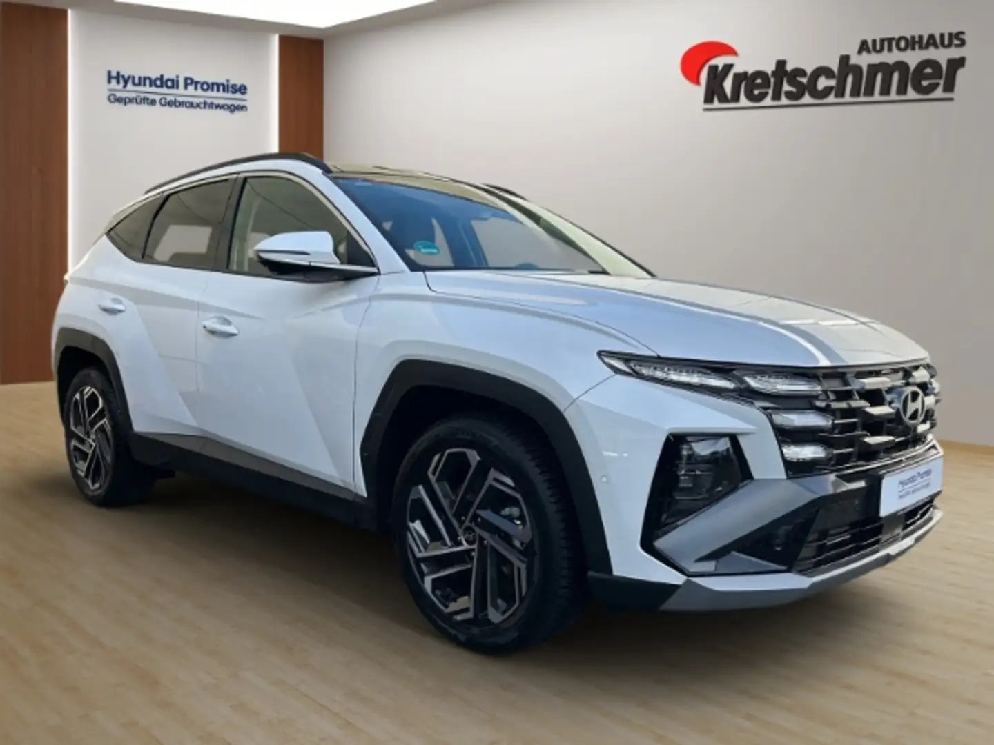 Hyundai TUCSON Prime Hybrid 1.6 T-GDI WERKSGARANTIE Panorama Dach Weiß - 2