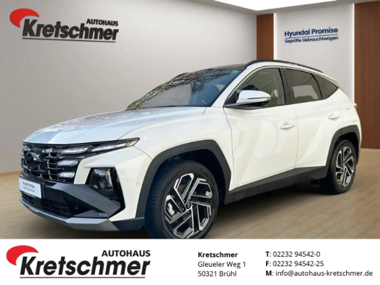 Hyundai TUCSON Prime Hybrid 1.6 T-GDI WERKSGARANTIE Panorama Dach Weiß - 1