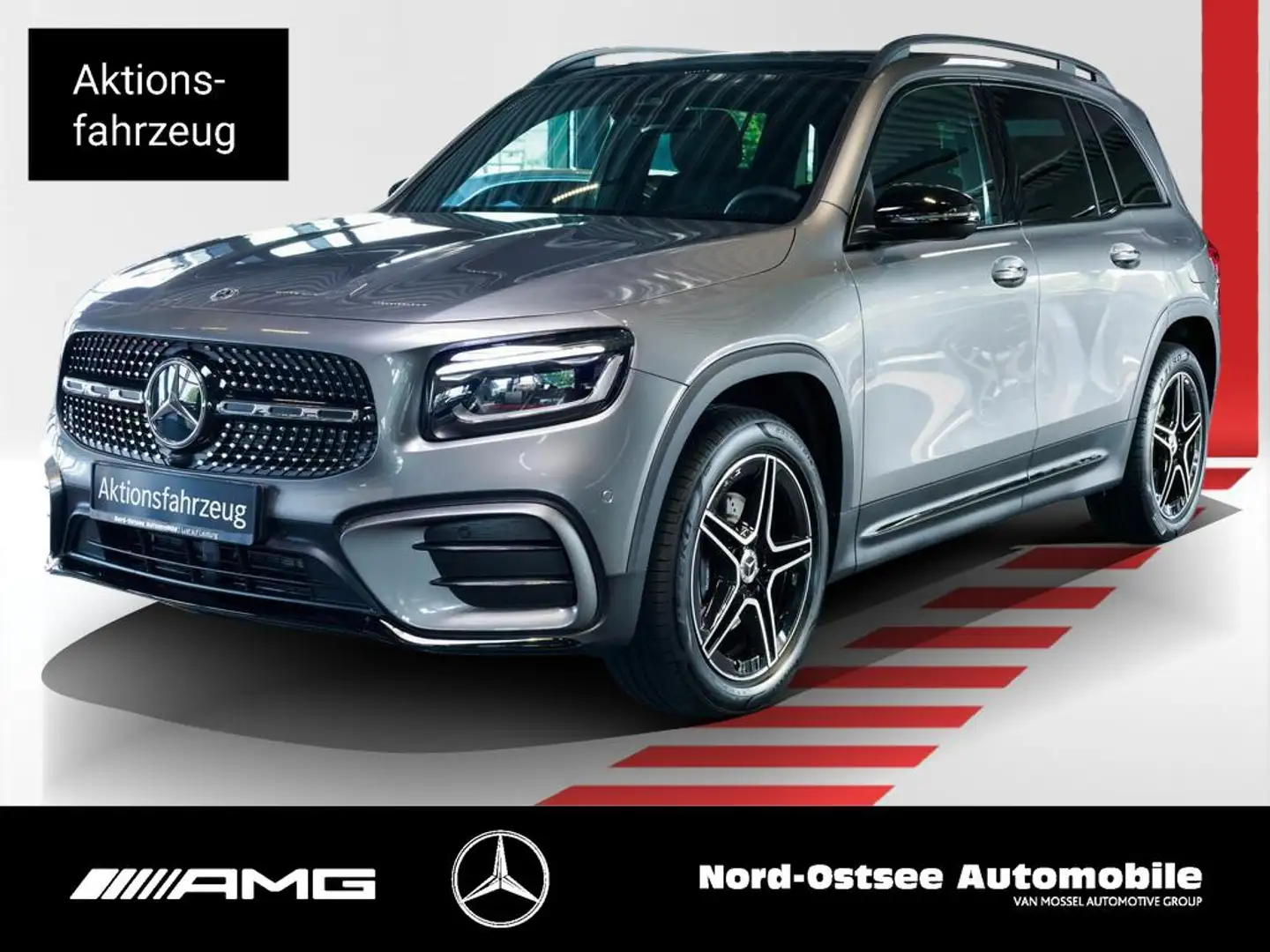 Mercedes-Benz GLB 200 AMG PANO NIGHT 7-SITZER AHK SOUND Grau - 1