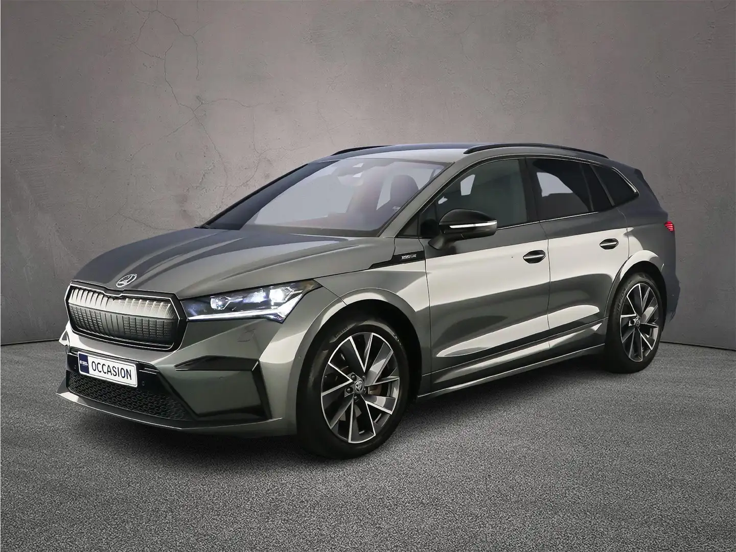 Skoda Enyaq iV 80 Limited Edition Sportline 204pk Automaat War Grijs - 2