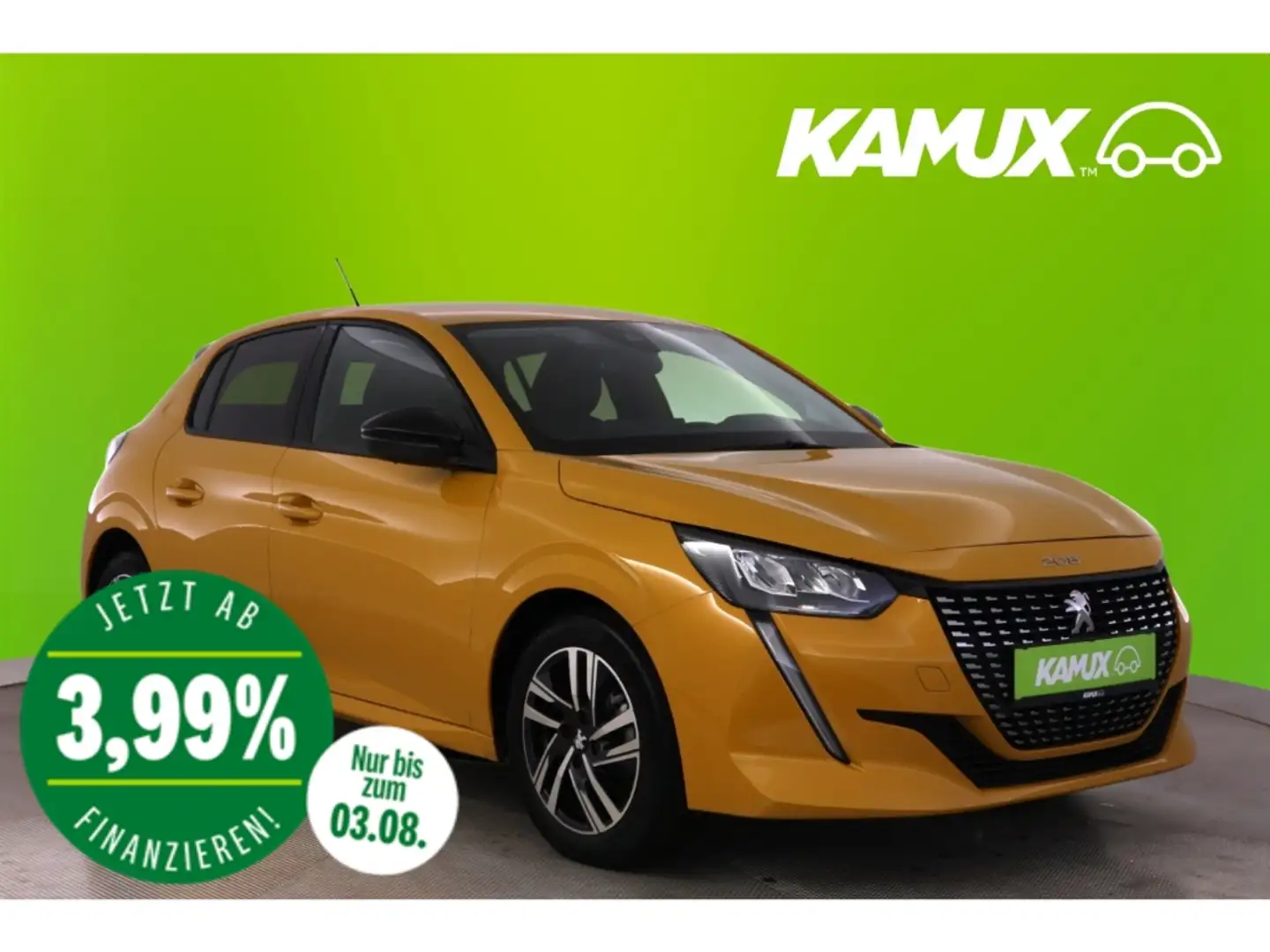 Peugeot 208 1.2PureTech Allure+LED+NAVI+PDC+KLIMA Gelb - 1