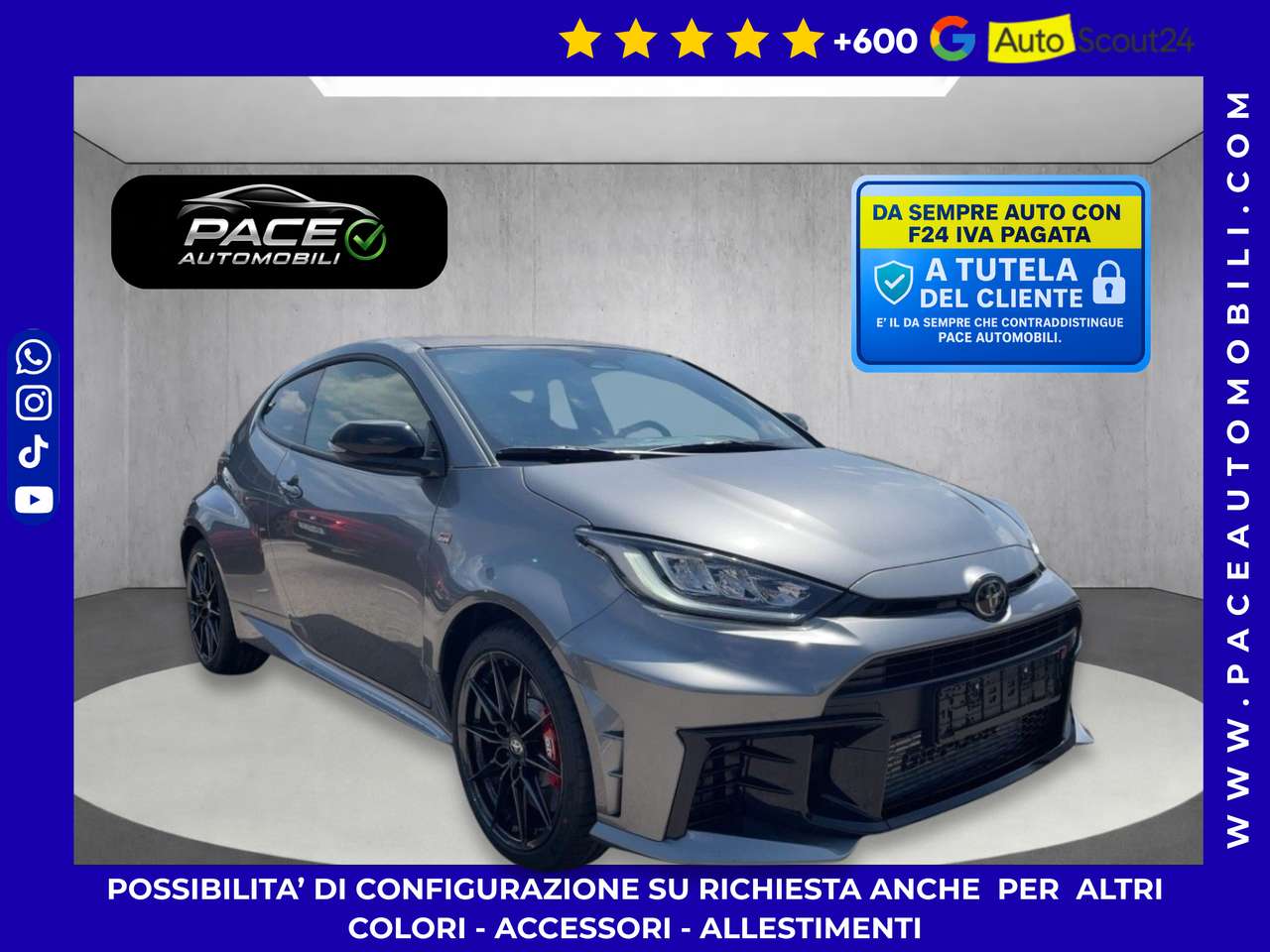 Toyota Yaris GR CIRCUIT 1.6 TURBO 280 CV TORSEN 18"FORGIATI LED