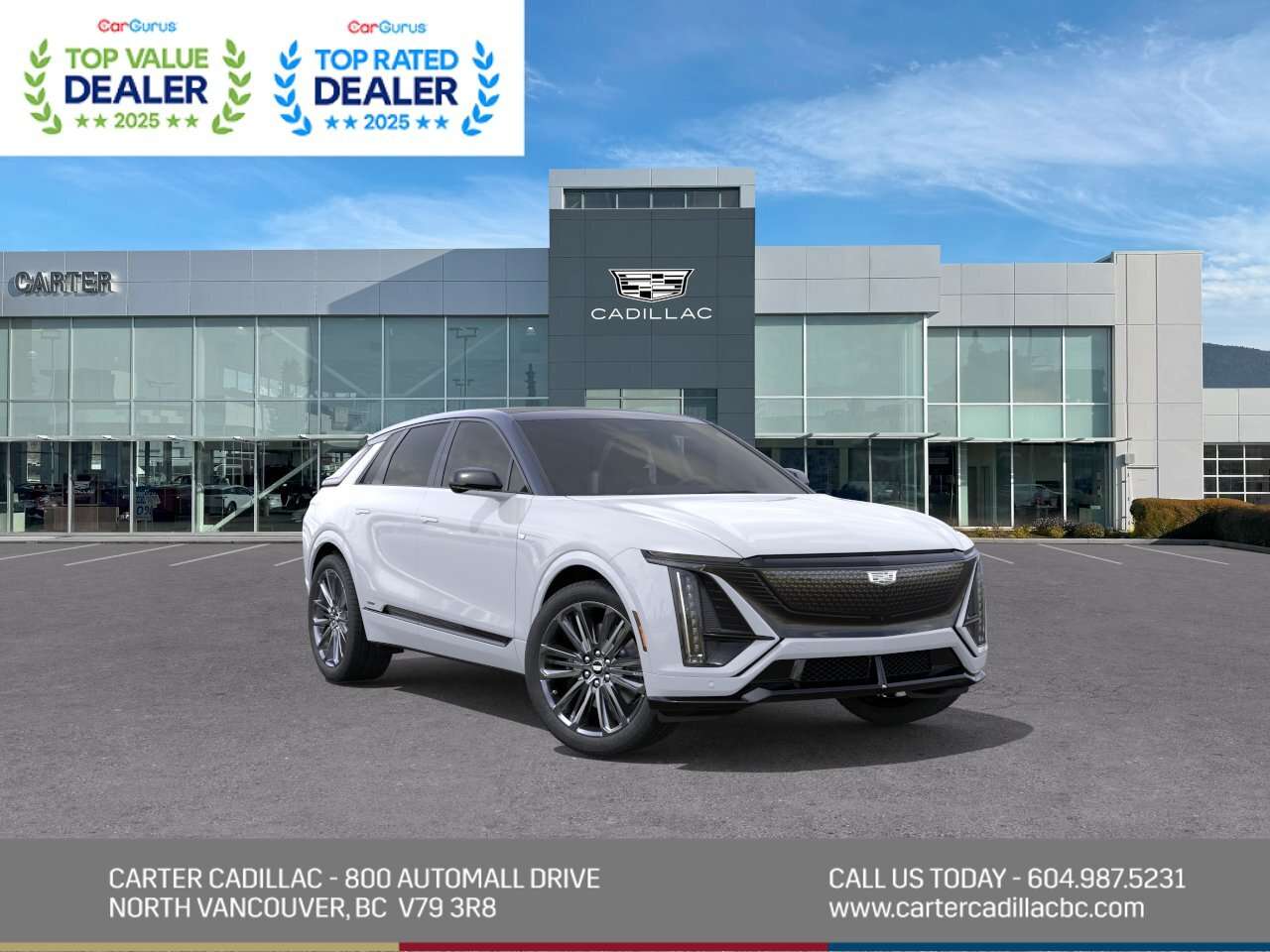 White 2027 Cadillac LYRIQ-V SUV / Crossover All-Wheel Drive 1-Speed Automatic