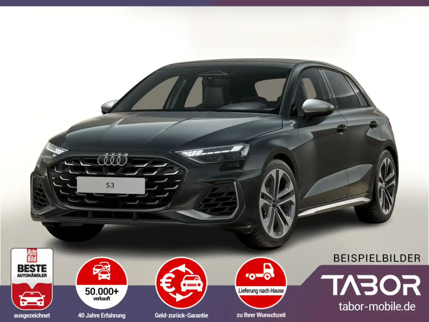 Audi S3 Sportback Matrix Nav Pano FahrenP eHK 3ZClim Gri - 1
