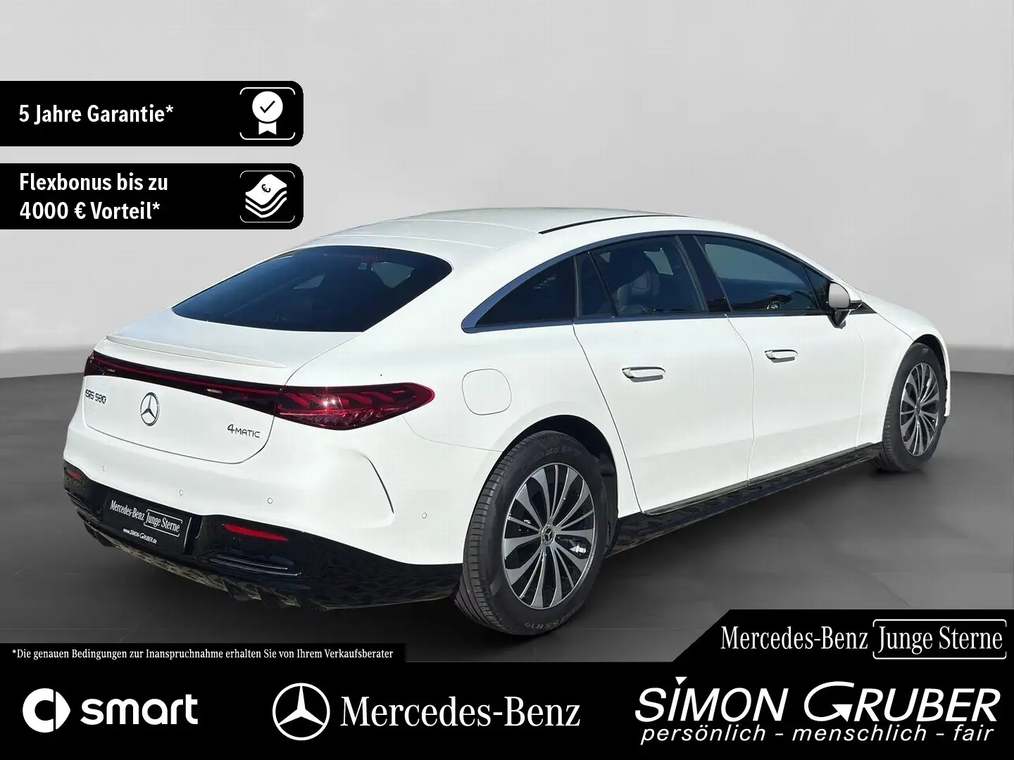Mercedes-Benz EQS 580 4M Electric Art Hyper Airmatic Mod 2025 Weiß - 2