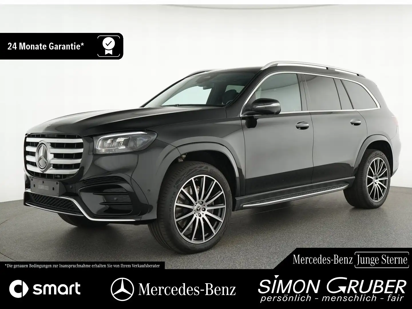 Mercedes-Benz GLS 450 d 4M AMG Line Pano Burm3D Standhzg. AHK Schwarz - 1