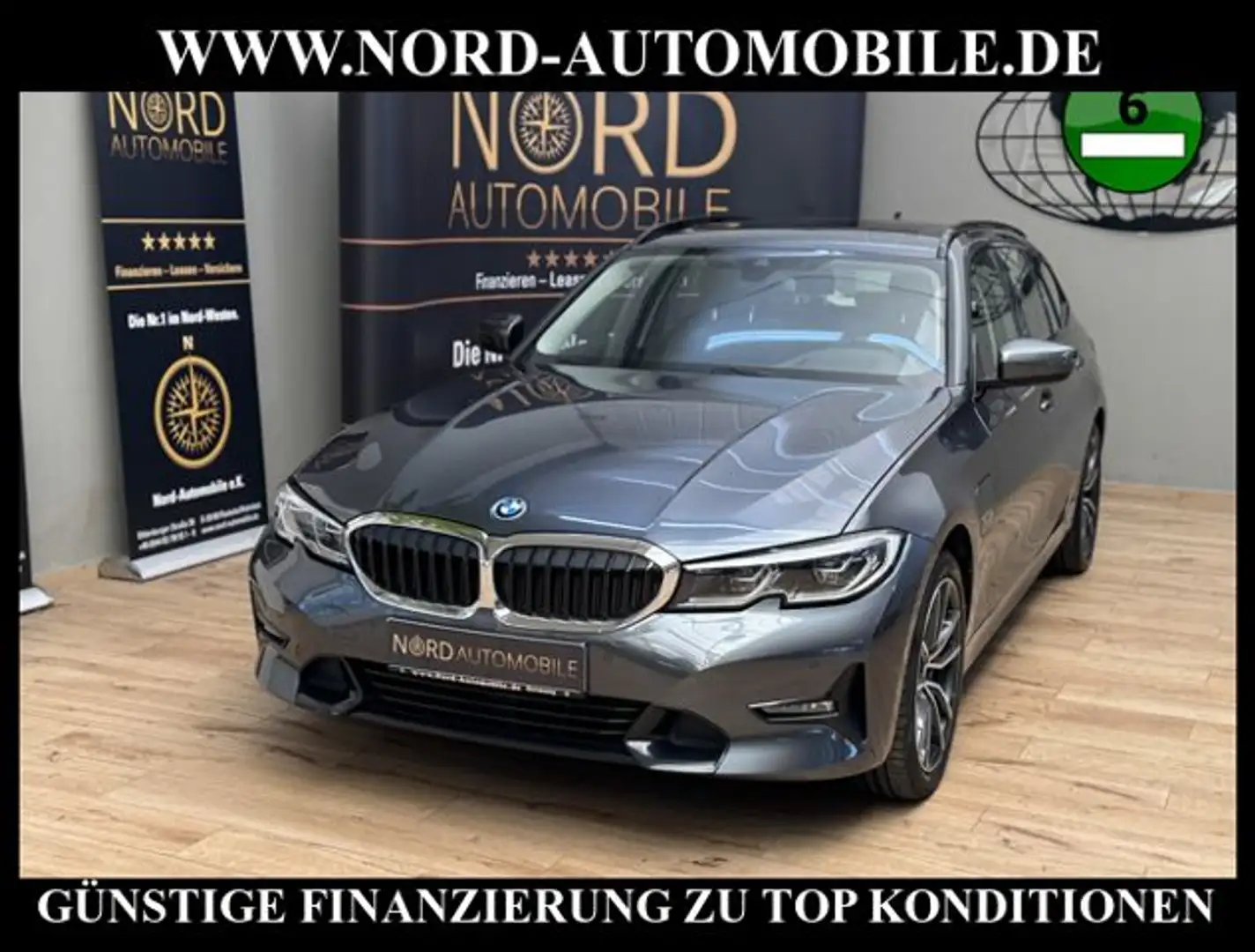 BMW 330 e touring Sport Line *LASER*PANO*AHK*UPE:71 Grau - 1