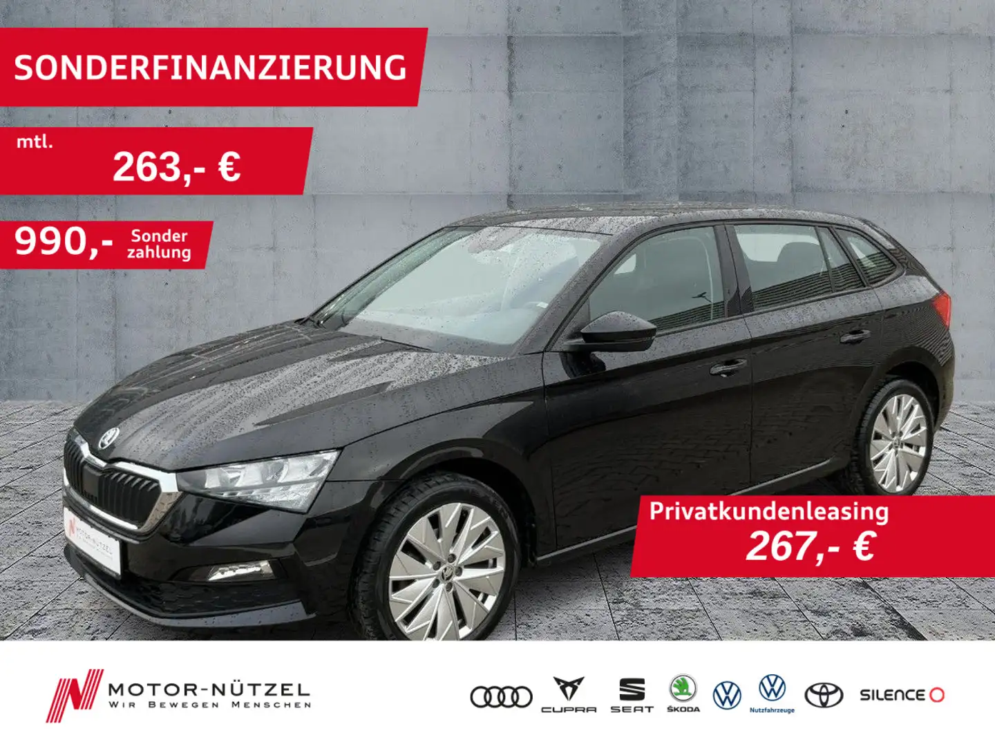 Skoda Scala 1.5 TSI STYLE LED+NAVI+APP+GRA+SHZ+PDC+RFK Noir - 1