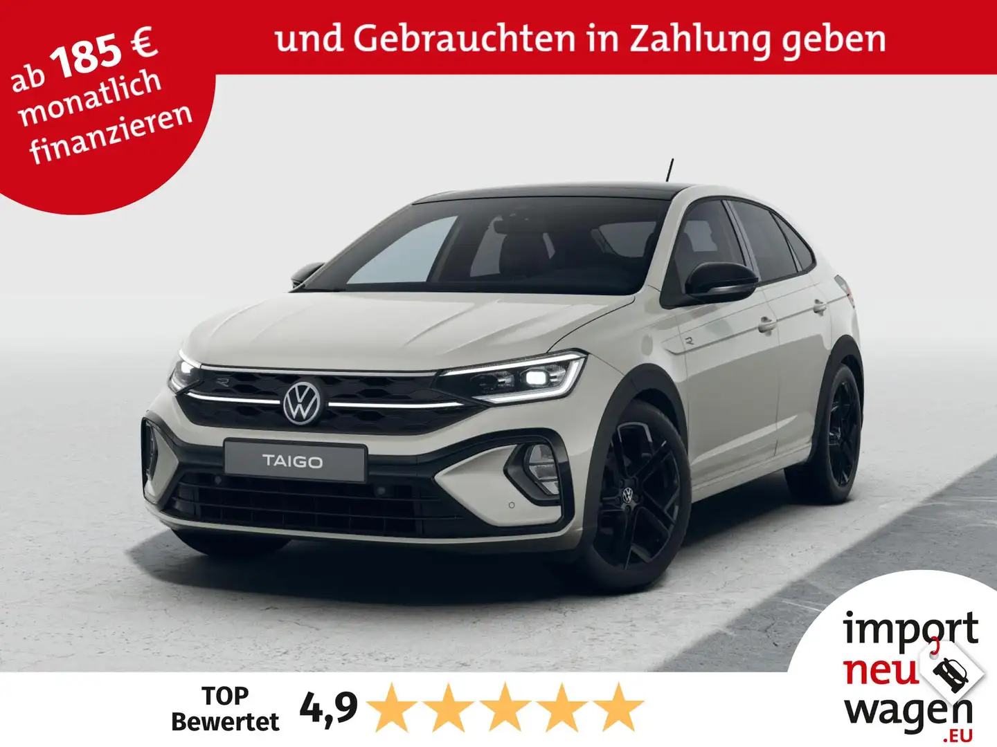 Volkswagen Taigo R-Line 1.5 TSI DSG Pano+Black Style+NAVI+Keyless! Grau - 1