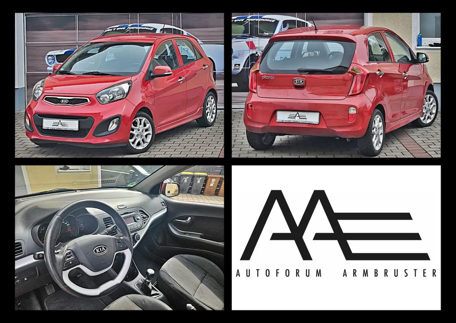 Kia Picanto Spirit *Klima/5-Türen/TÜV/ALU* Rot - 1