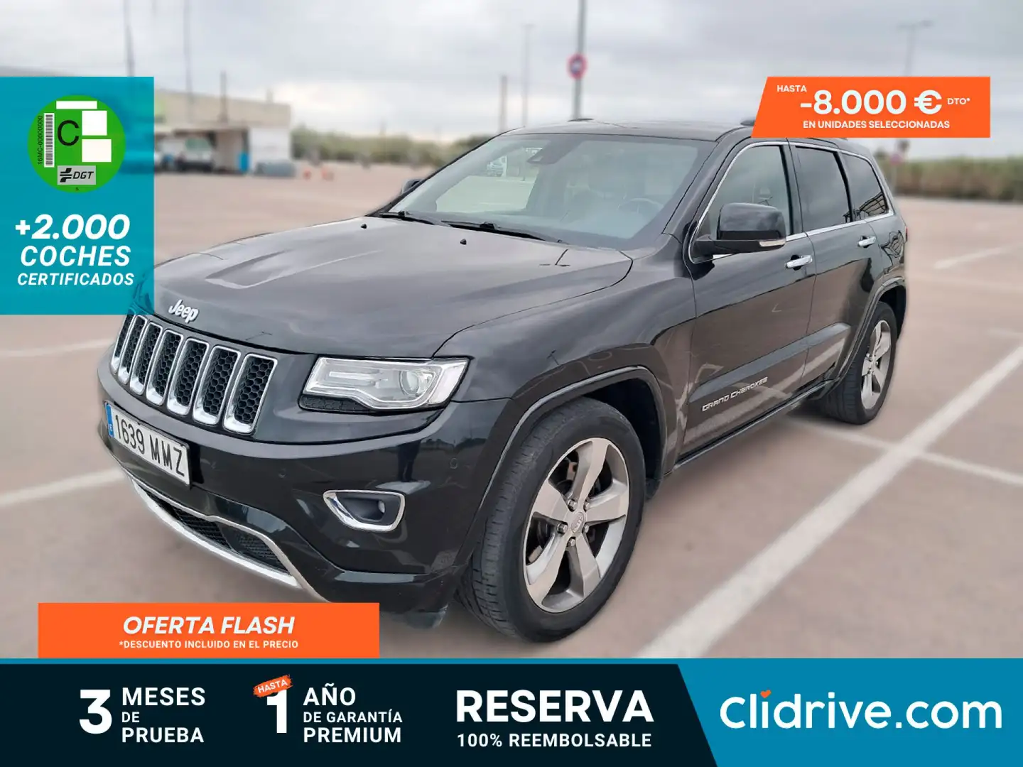 Jeep Grand Cherokee 3.0 V6 Diesel Overland 250 CV E6 Negro - 1