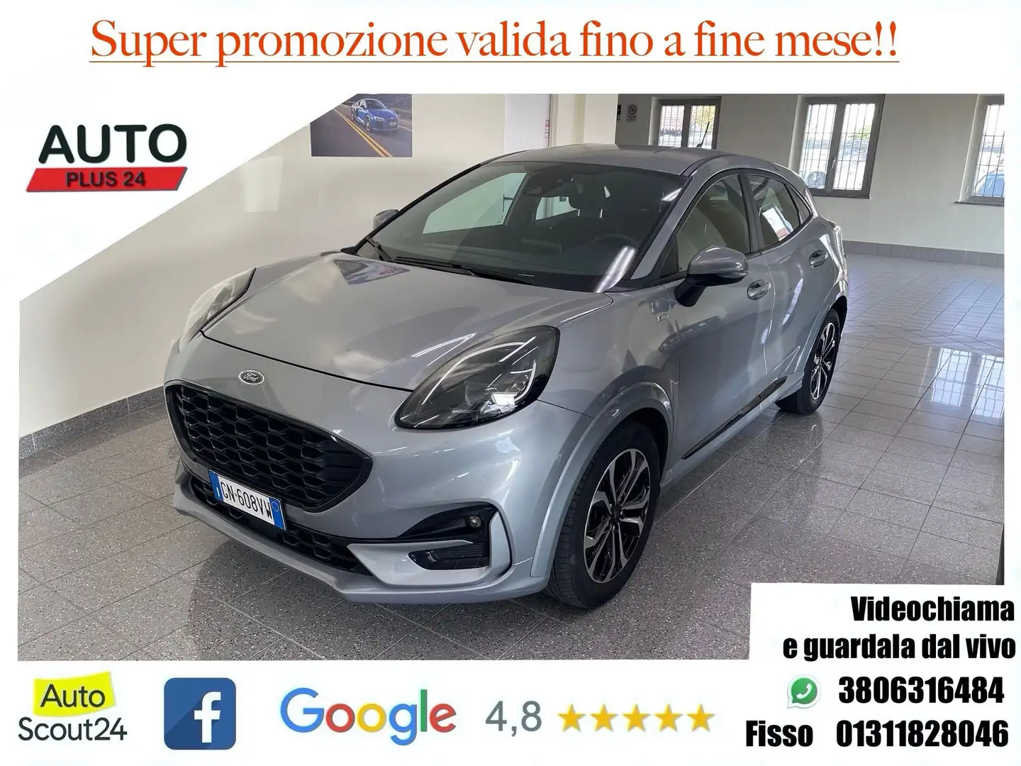 Ford Puma 1.0 EcoBoost Hybrid  aut. ST-Line CON PROMO PLUS Grigio - 1