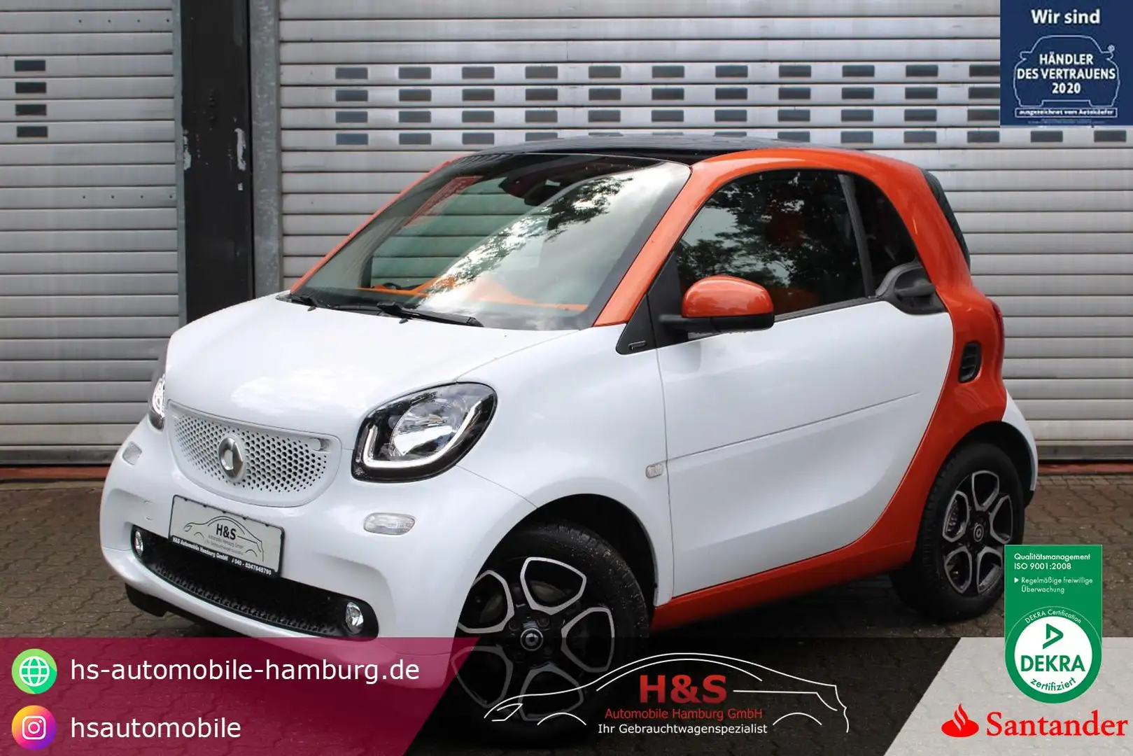 smart forTwo coupe passion *SITZHEIZ./PANO* Wit - 1