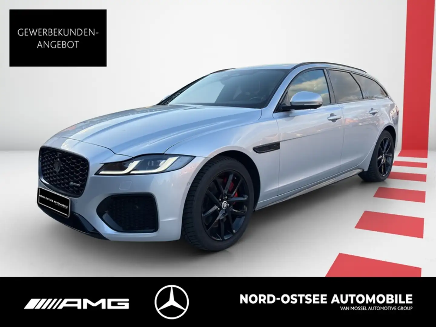Jaguar XF Sportbrake R-Dynamic SE AWD AHK PANO SITZHZG Plateado - 1