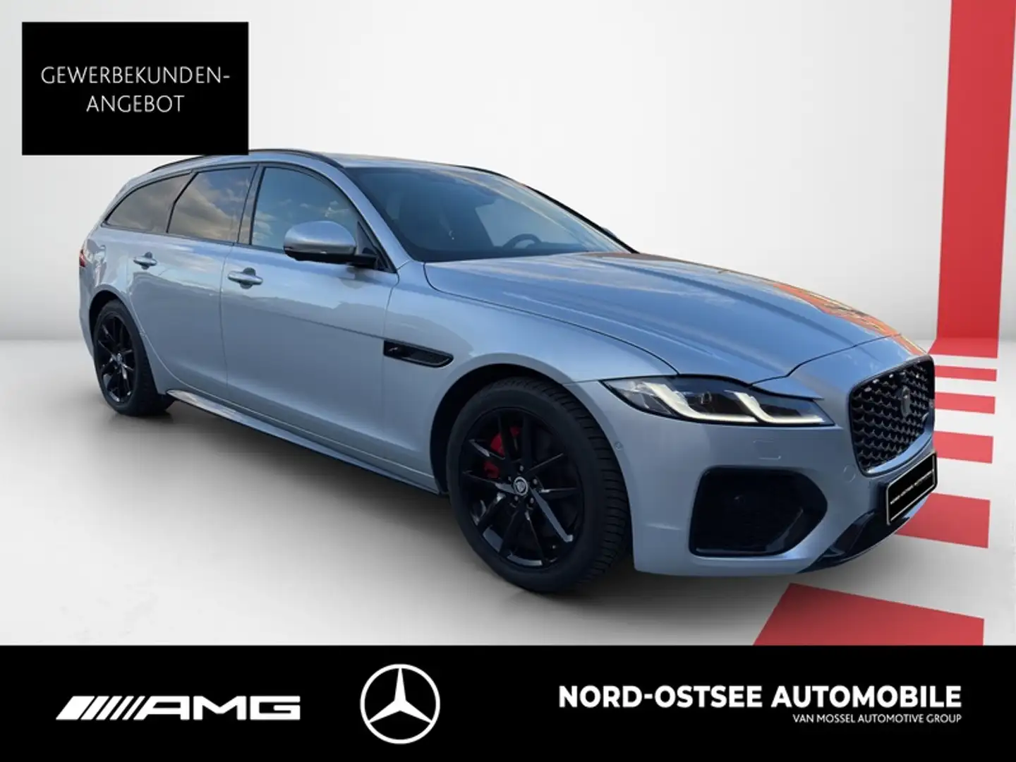 Jaguar XF Sportbrake R-Dynamic SE AWD AHK PANO SITZHZG Plateado - 2