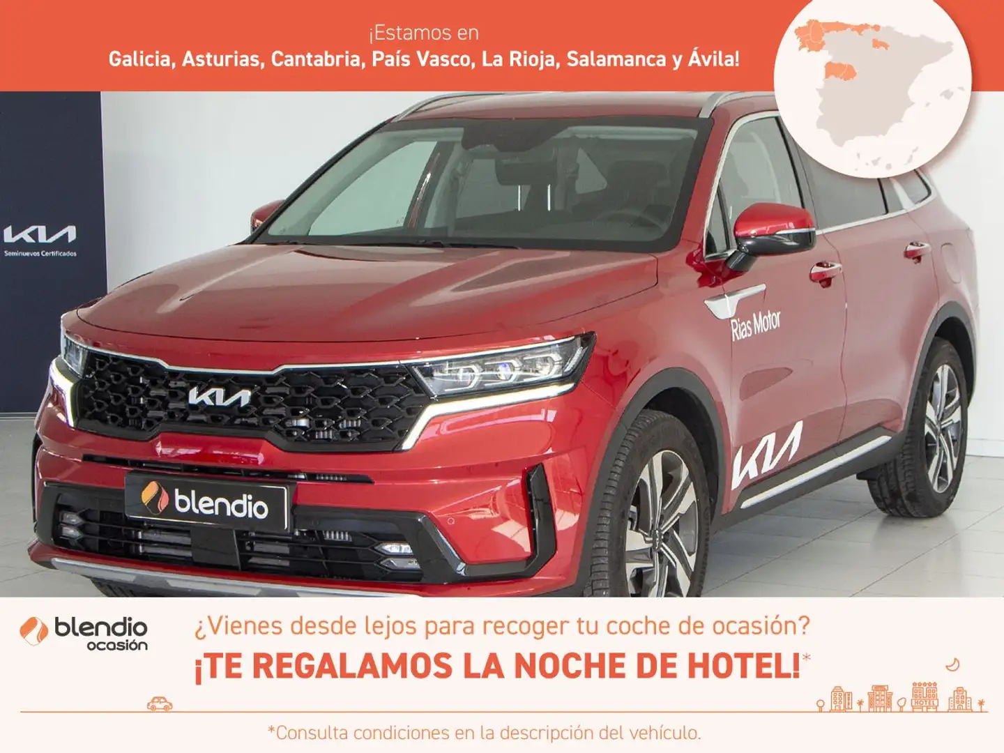 Kia Sorento 1.6 T-GDI PHEV DRIVE 4WD 265 5P 7 Plazas Kırmızı - 1