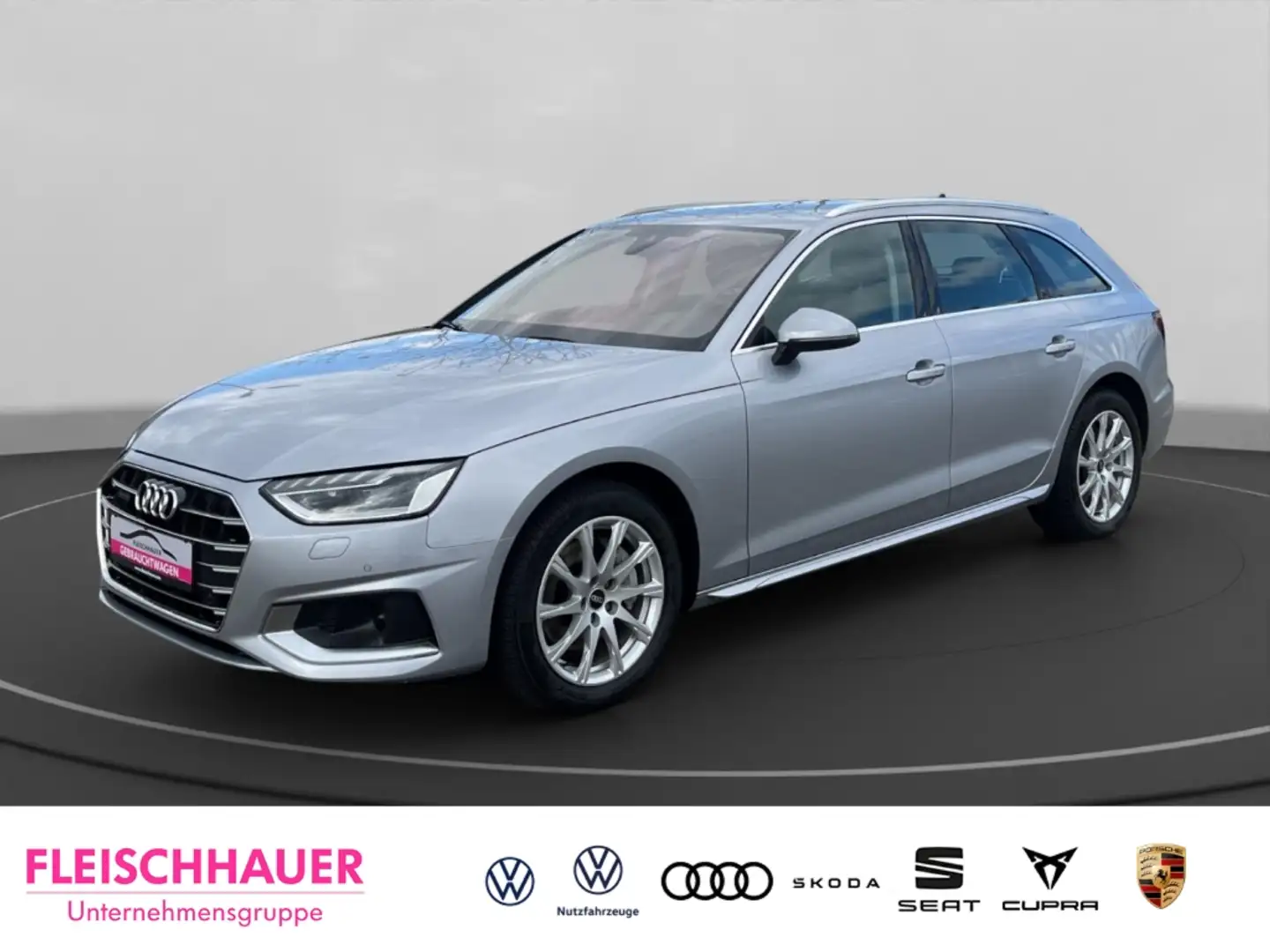 Audi A4 40 TDI quattro advanced Matrix Leder Kamera Silber - 1
