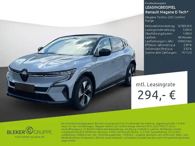 Renault Megane E-Tech Megane Techno 220 Comfort Range