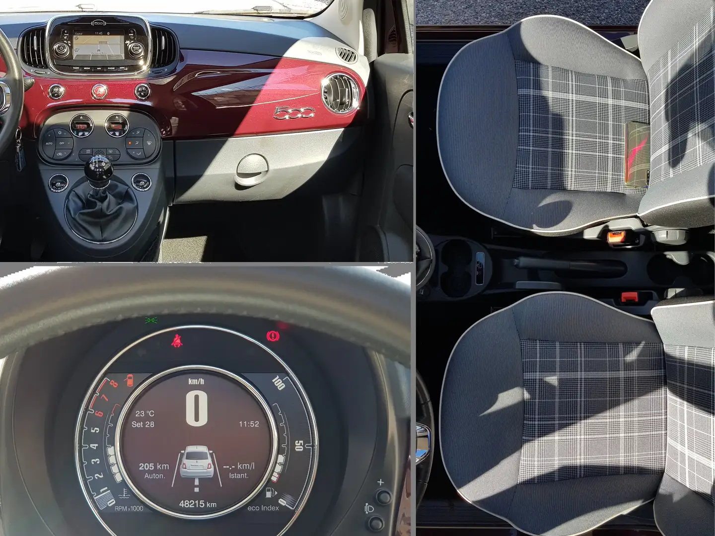 Fiat 500 1.2 (69cv) Lounge Lilla - 1