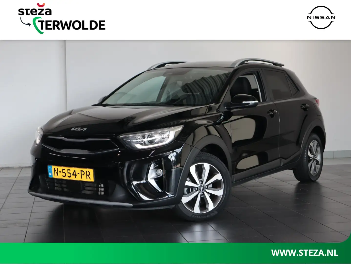 Kia Stonic 1.0 T-GDi MHEV DynamicPlusLine | Trekhaak | Parkee Zwart - 1