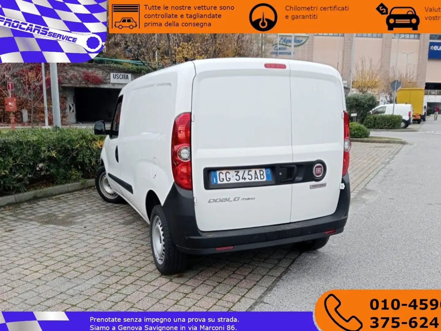 Fiat Doblo CARGO MAXI 1.6 MJ 105 CV E6D Bianco - 2
