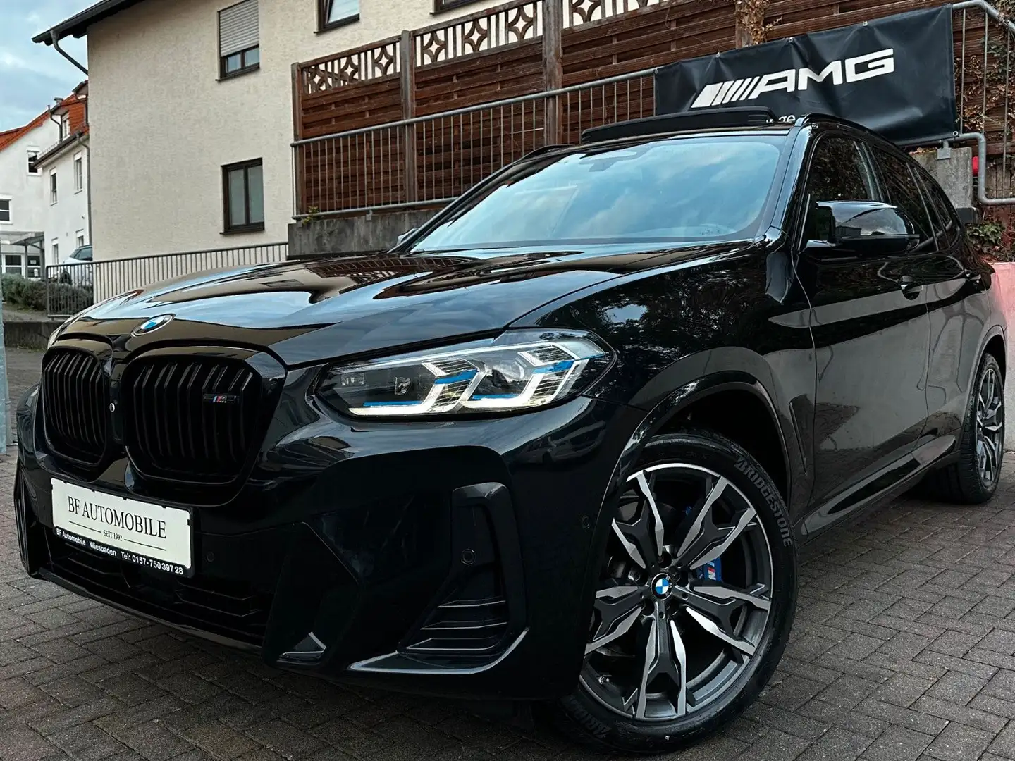BMW X3 M d PANO*Sitzkl*Laser*AHK*StandH*H&K*360° Noir - 1