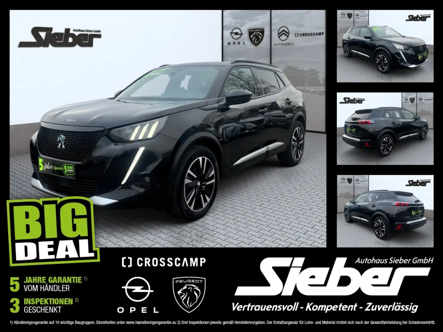 Peugeot 2008 GT LED Navi Kamera Sitzhzg Tempo Negru - 1